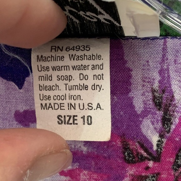 Vintage Womens Matching Top And Skirt Set Medium 8 10 Purple Floral Grannycore - Picture 6 of 12